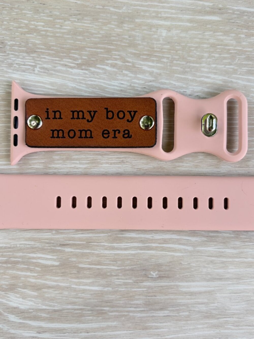 🩵 NEW Light Pink "In My Boy Mom Era" Smart Watch Band • 42/44/45/46/49mm